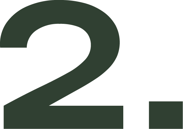 Eine dunkelgrüne Zahl "2" in schlichter, serifenloser Schrift auf weißem Hintergrund.